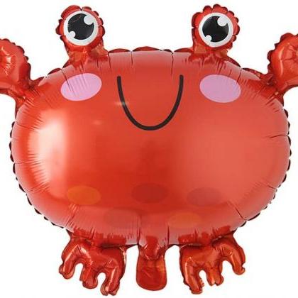 Crab Crawfish Red Jumbo Foil 22" (set..