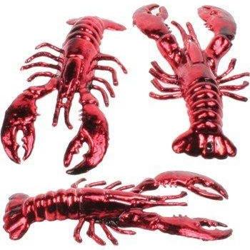 A Pack Of 12 Metallic Lobster Crawfish Crayfish..