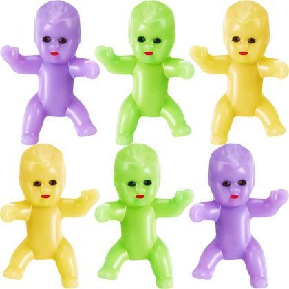 King Cake Babies In Purple Green And Yellow With..