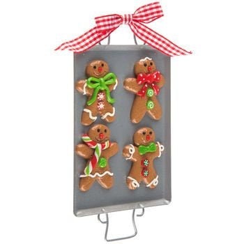 Gingerbread Man Cookie Sheet Christmas Holiday..