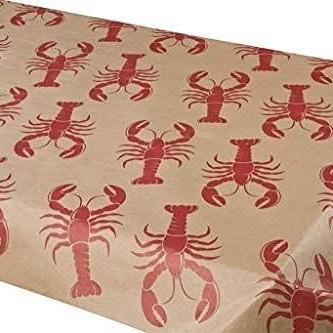 9 Ft Crawfish Lobster Print Kraft Paper Roll..