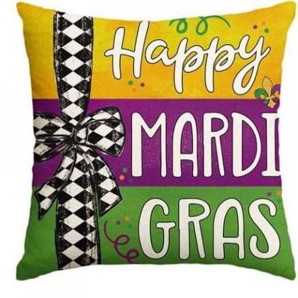 Mardi Gras Pillow Set Crawfish Home Harlequin..