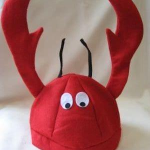 Crawfish Hat Felt Crab Seafood Lobster Boil Party..