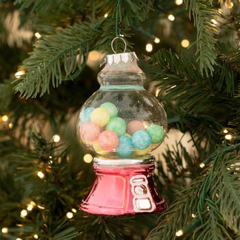 Gumball Machine Glass Christmas Tree Holiday..