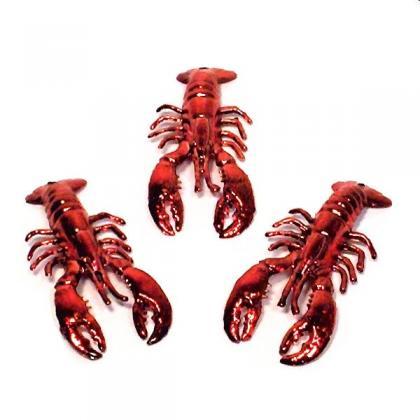 2 Dozen Crawfish Lobster Metallic Red Seafood Boil..