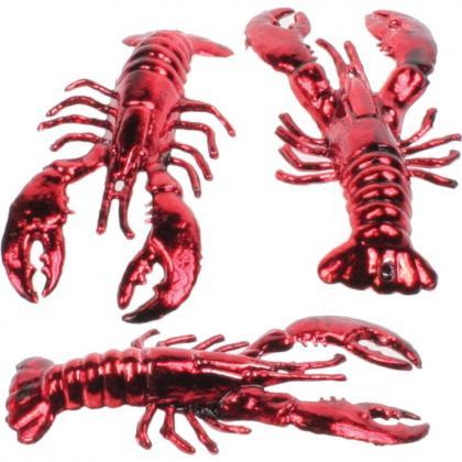 2 Dozen Crawfish Lobster Metallic Red Seafood Boil..