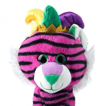 Plush Purple Jester Tiger Green Gold Red Mardi..
