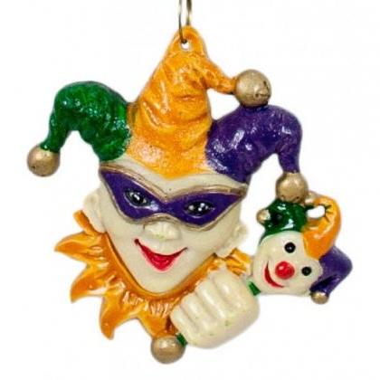 Hand Crafted Happy Jester & Doll On A..