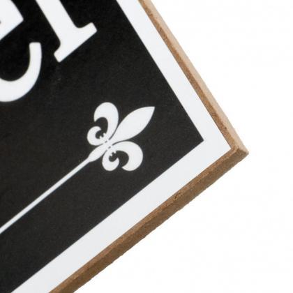12" Wooden Sign: French Quarter..