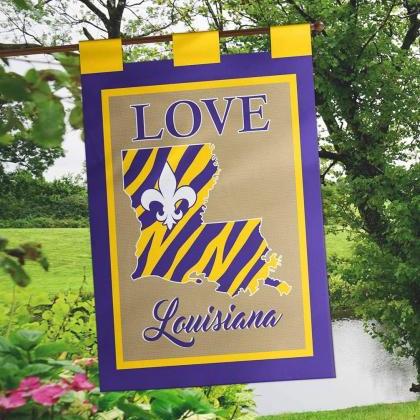 Lsu Louisiana State University Jumbo Flag Love..