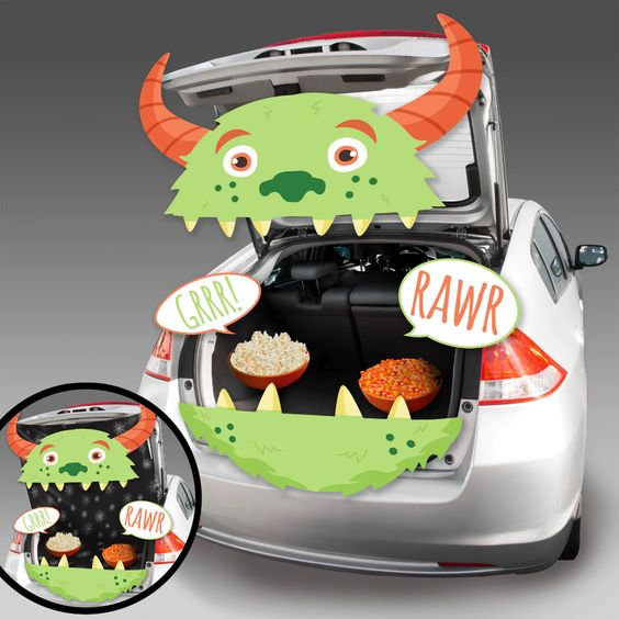 Haunted House Trunk Or Treat Frankenstein Monster Décor Decorating Kit Halloween Fall Party Supply Car Or Truck
