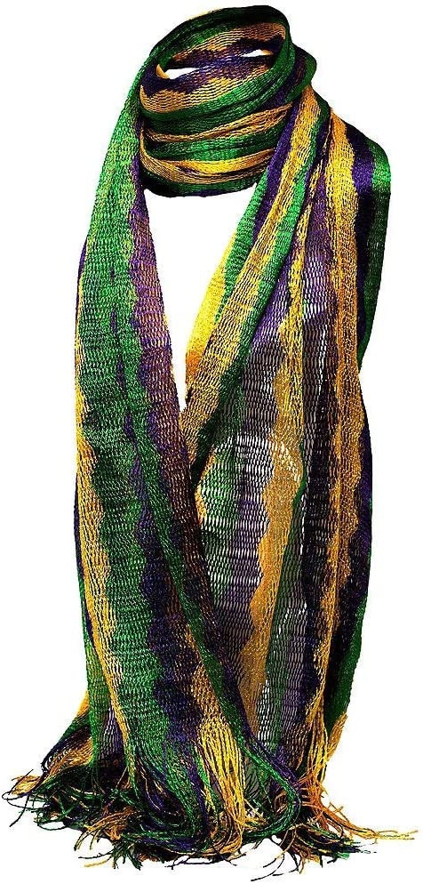 Mardi Gras Oblong Scarf Sexy Orleans Carnival Fat Tuesday
