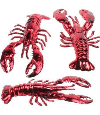 A Pack Of 12 Metallic Lobster Crawfish Crayfish For Boil Seafood Crab