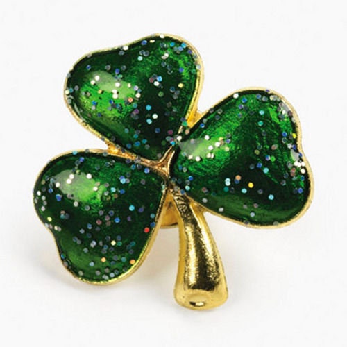 Shamrock Pin, Enamel Pin, St Patricks Day, Green Shamrock, Shamrock Lapel Pin, Clover Pin, Irish Pin, Lucky Shamrock Tie Tack, Irish Jewelry