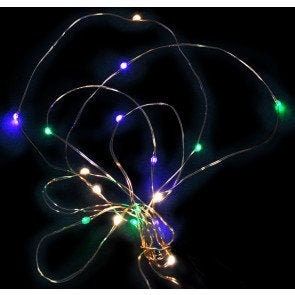 Musical Sync Lights! Mardi Gras Led Lights: Purple Green Gold Ornament Home Collection Decor Fat Tuesday