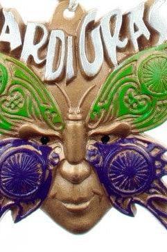 Elegant Butterfly Mask Mardi Gras Christmas Tree Holiday Ornament Carnival Fat Tuesday