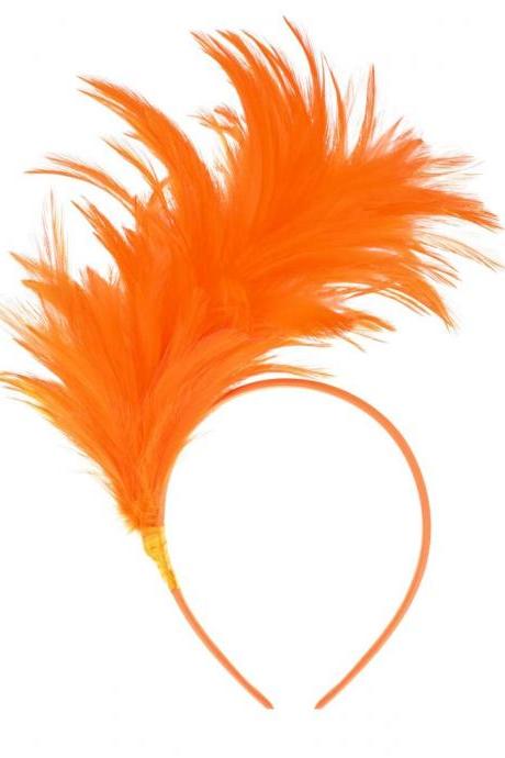 Mardi Gras Feather Headband Orleans Bourbon St. Costume Parade Wear Headpiece