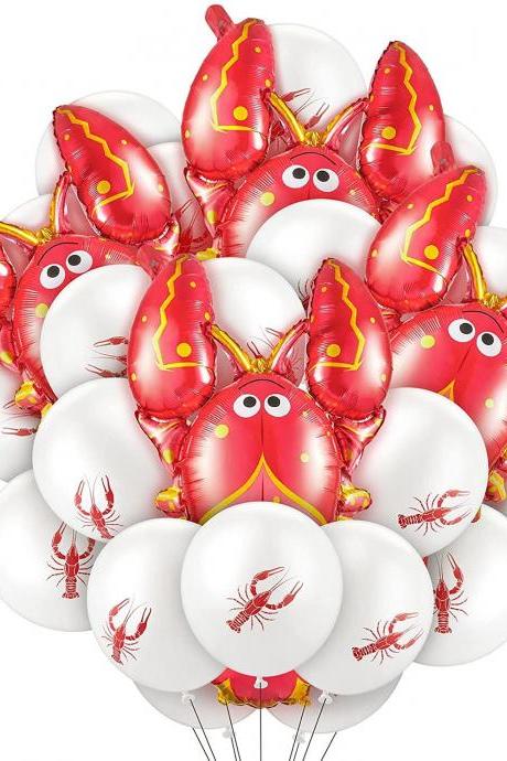 Crawfish Red Jumbo Foil 3.5 Ft By 2.5 Ft Balloons Lobster Seafood Boil Party Orleans Cajun Birthday