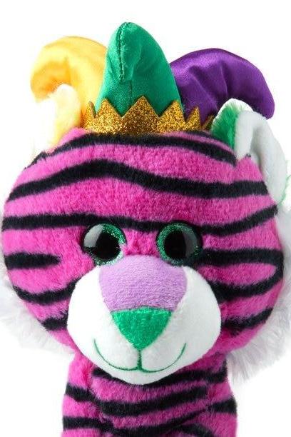 Plush Purple Jester Tiger Green Gold Red Mardi Gras Seafood Boil Party Decoration Stuffed Animal Toy Lsu