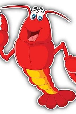 Crawfish Red (set Of 5) 1 Inch Sticker Scrapbooking, Calendars, Arts, Kids Diy Lobster Seafood Boil Party Orleans Cajun Birthday